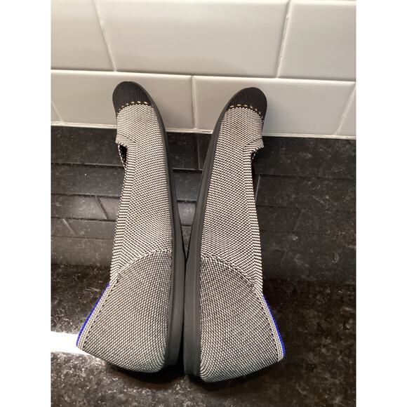 Rothy's Women's the Flat Mist Cap Toe Ballet Classic Comfort Shoe Gray Black W9 - Picture 6 of 9